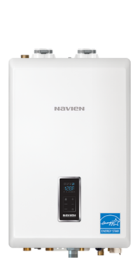 NAVIEN NCB 150E
High Efficiency Combi- Boiler with Automatic Water Filling System.
• Max HTG Input: 60,000 BTU/H
• Max DHW Input: 120,000 BTU/H
• Indoor wall-hung