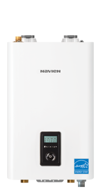 NAVIEN NCB 210E
High Efficiency Combi- Boiler with Automatic Water Filling System.
• Max HTG Input: 100,000 BTU/H
• Max DHW Input: 180,000 BTU/H
• Indoor wall-hung