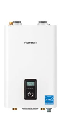 NAVIEN NFB 200
These extremely efficient and eco-friendly units provide extra energy savings over a traditional floor standing boiler.

• Max HTG Input: 199,900 BTU/H
• Indoor wall-hung
• Residential/Commercial